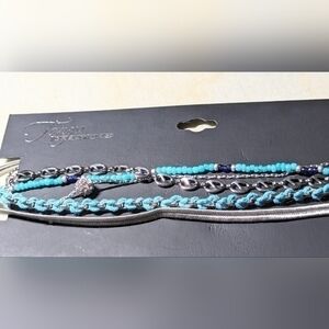 Five beaded necklaces by Tanya creations. Each 12.5 inches. NWT